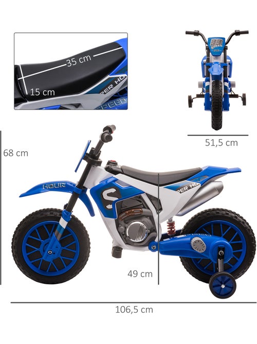 Moto cross électrique enfant RIDENFUN - Kiabi