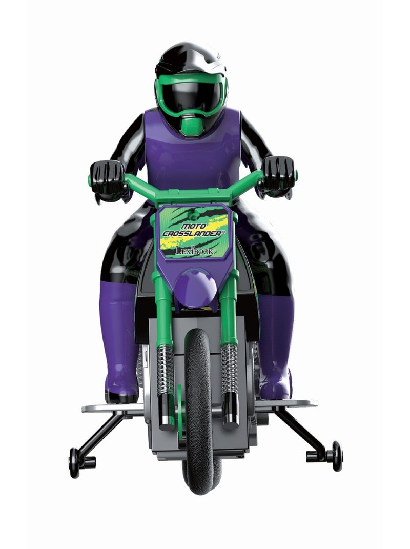 Moto Crosslander cascade extrême avec effets lumineux Vert - Kiabi