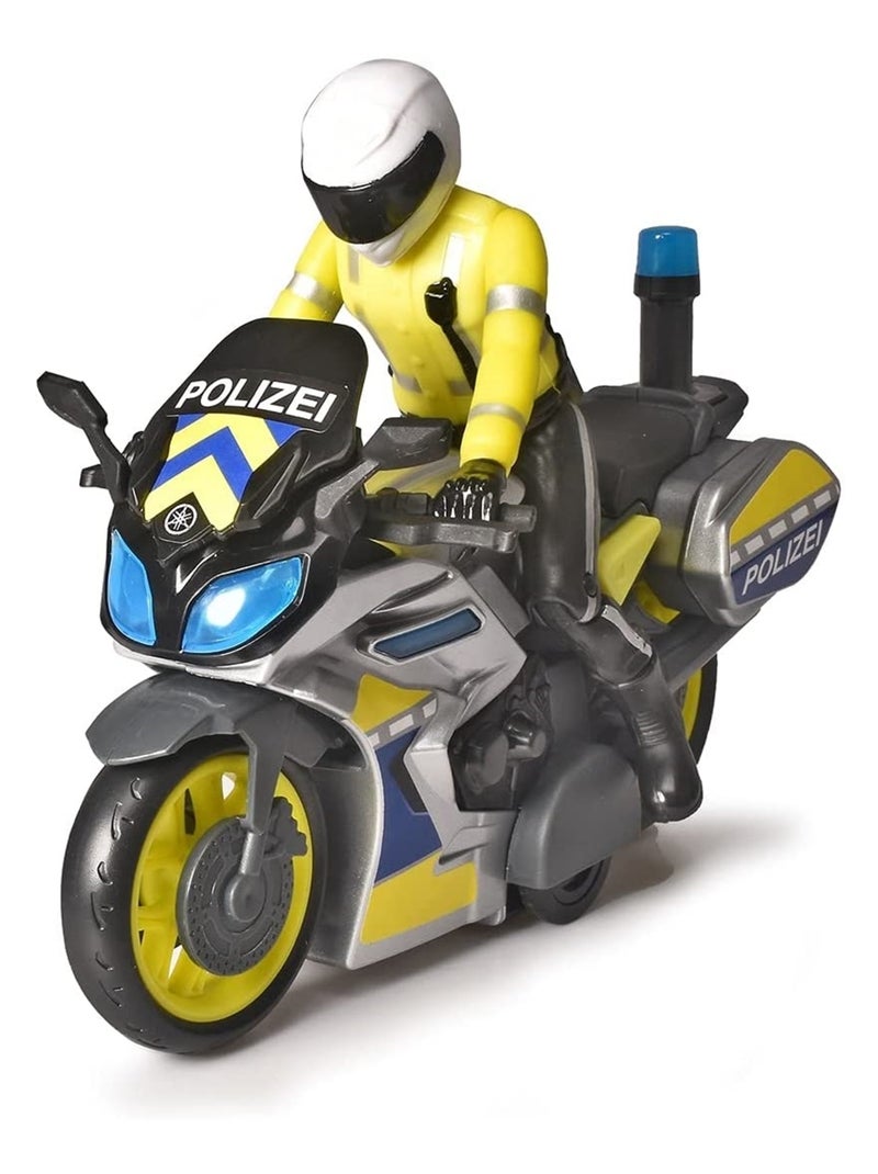 Moto de police Jaune - Kiabi