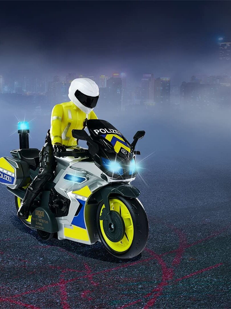 Dickie - Moto Police 15cm - Jouet pour Enfant - Son et Lumière - Piles  Incluses - Dès 3 Ans - 203302031 en destockage et reconditionné chez  DealBurn