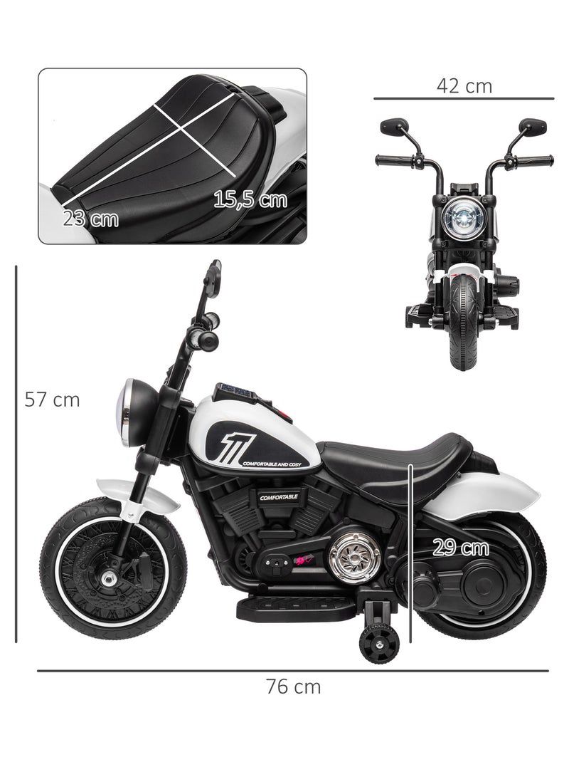 Moto électrique enfant Blanc Blanc - Kiabi