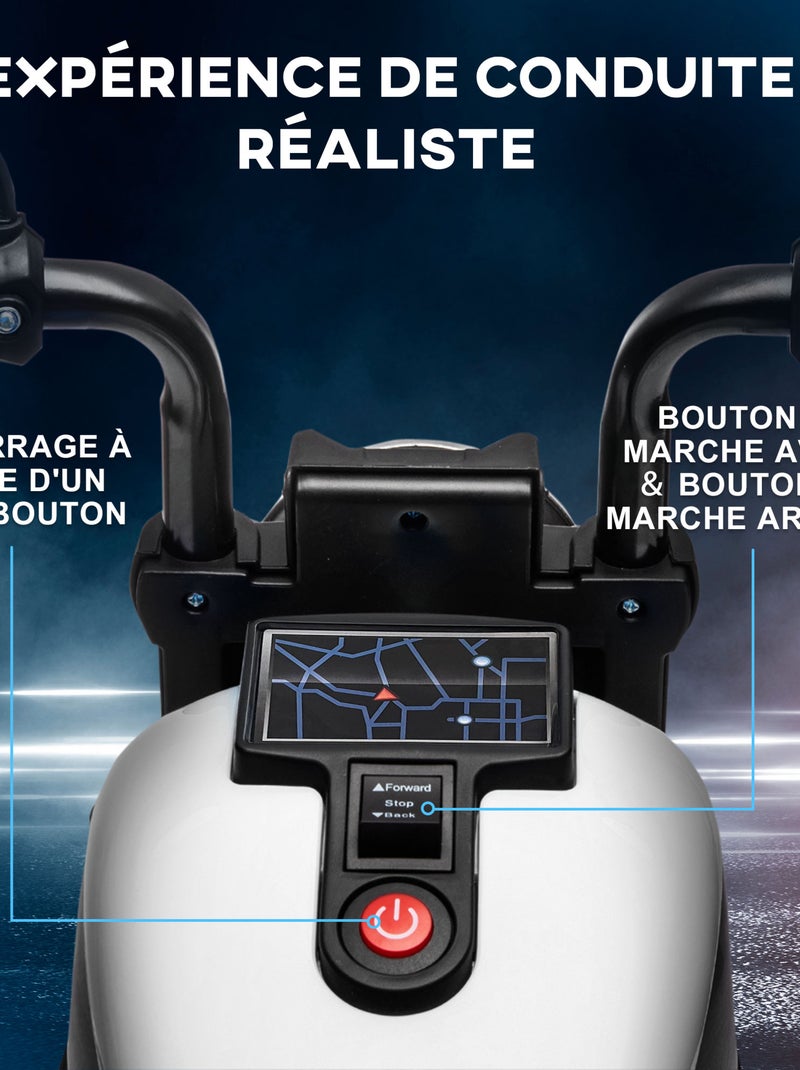 Moto électrique enfant Blanc Blanc - Kiabi