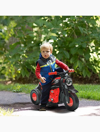 Moto électrique enfant chopper 3km/h 3 roues nombreux effets
