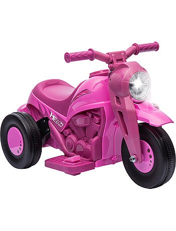 Moto électrique enfant chopper 3km/h 3 roues nombreux effets