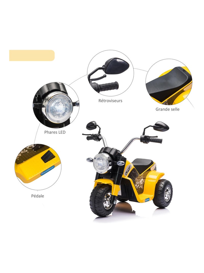 Moto électrique enfant CHOPPERZ Jaune - Kiabi