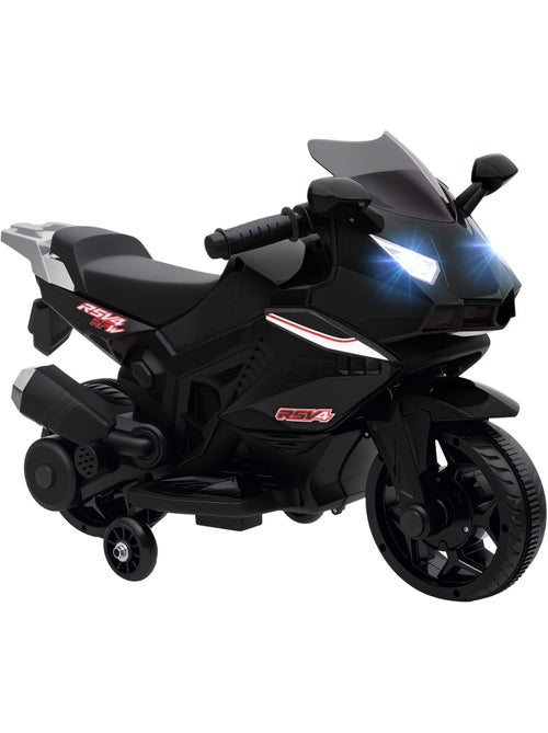 Moto électrique enfant de sport avec effets stabilisateurs amovibles - Kiabi