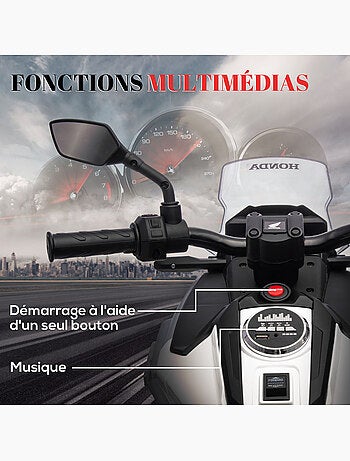 Moto électrique enfant Honda NC750x - nombreux équipements