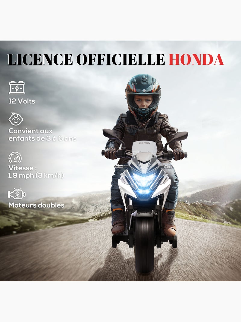 Moto électrique enfant Honda NC750x - nombreux équipements Blanc Blanc - Kiabi