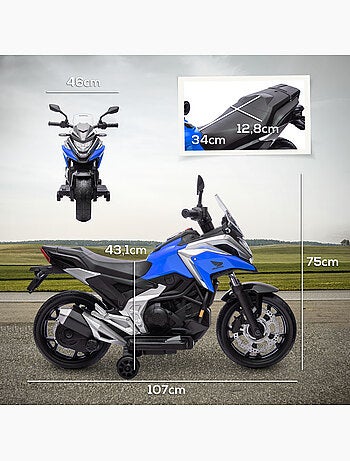 Moto électrique enfant Honda NC750x - nombreux équipements