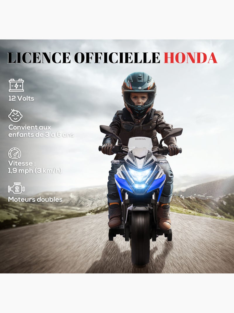 Moto électrique enfant Honda NC750x - nombreux équipements Bleu Bleu - Kiabi