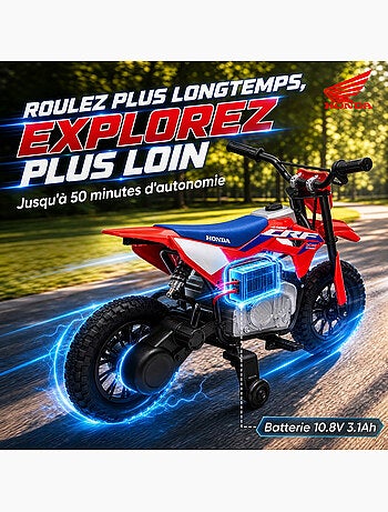 Moto électrique enfant licence officielle honda crf450r