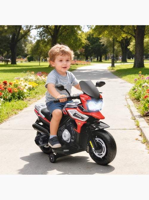 Moto électrique enfants 18-36 mois pp et métal rouge - Kiabi