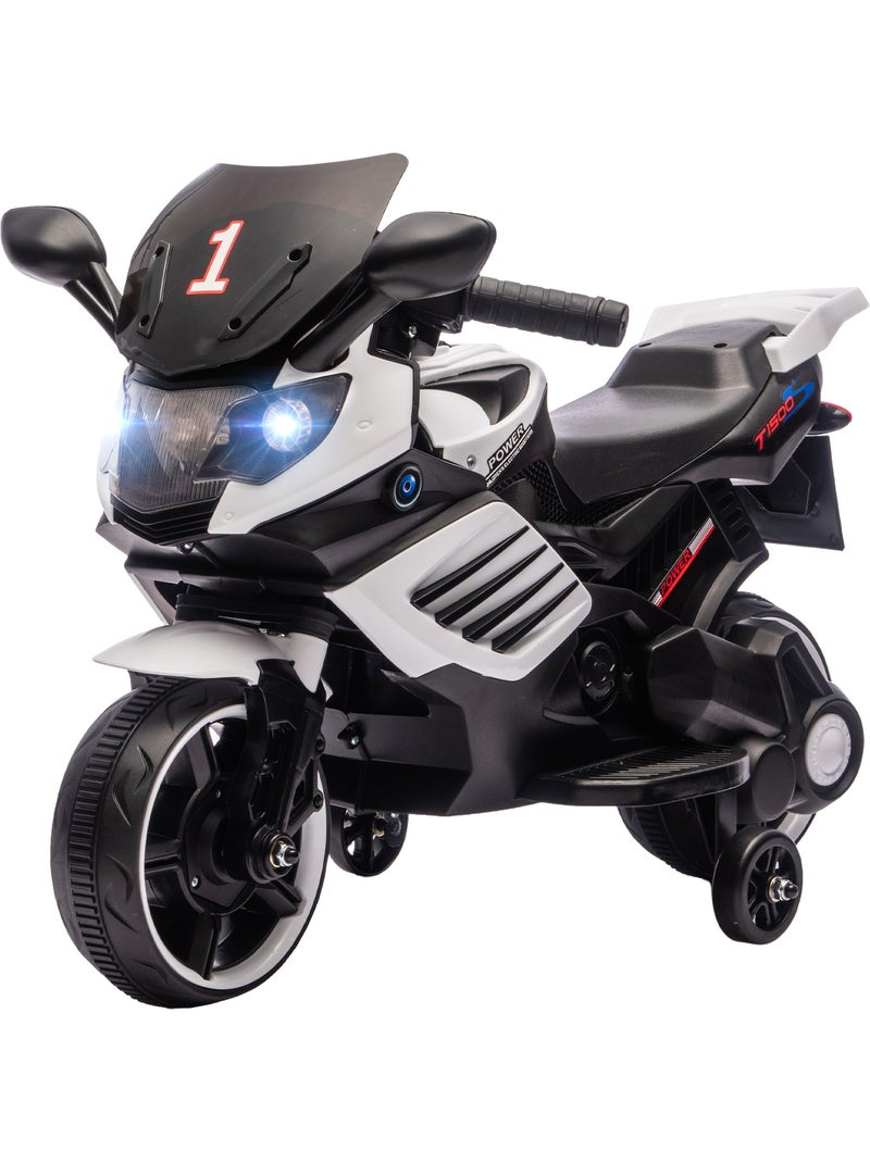 Moto électrique enfants effets lumineux sonores Blanc Blanc - Kiabi