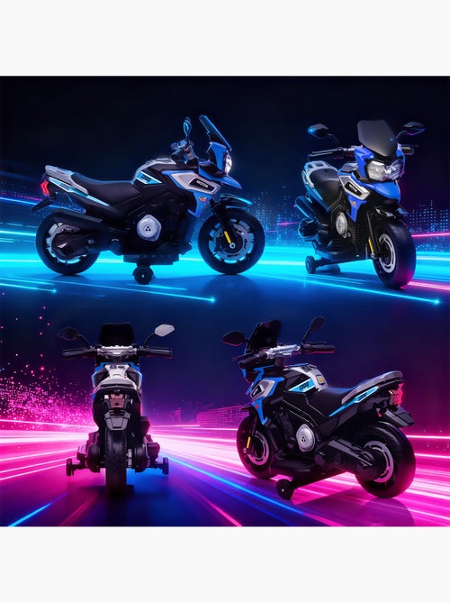 Moto électrique enfants effets lumineux sonores - Kiabi