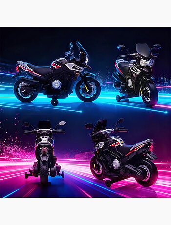 Moto électrique enfants effets lumineux sonores