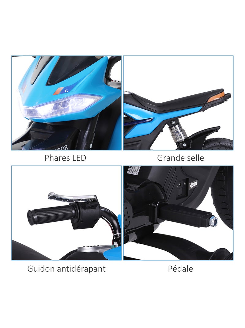 Moto électrique pour enfant Bleu Bleu - Kiabi