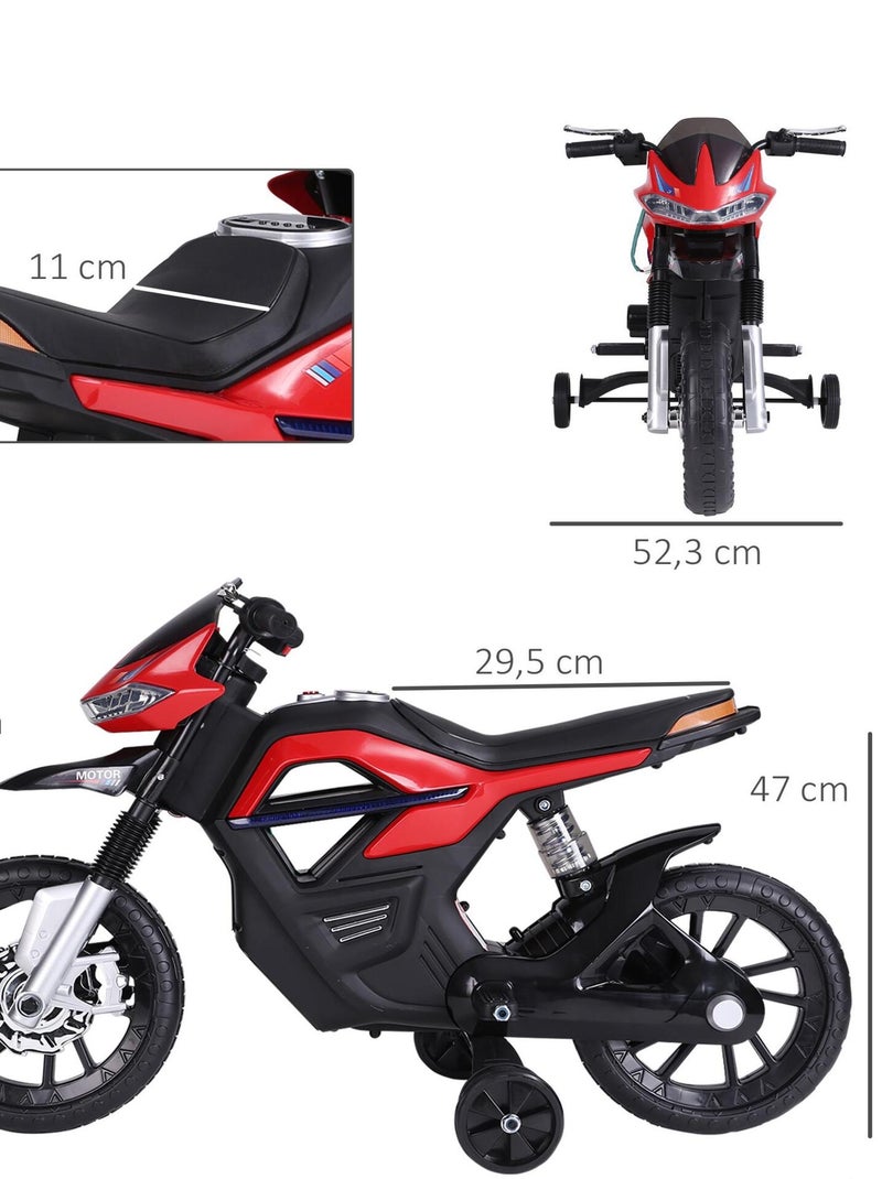 Moto électrique pour enfant Rouge - Kiabi