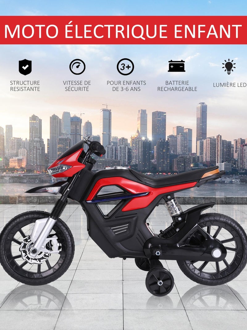 Moto électrique pour enfant Rouge - Kiabi