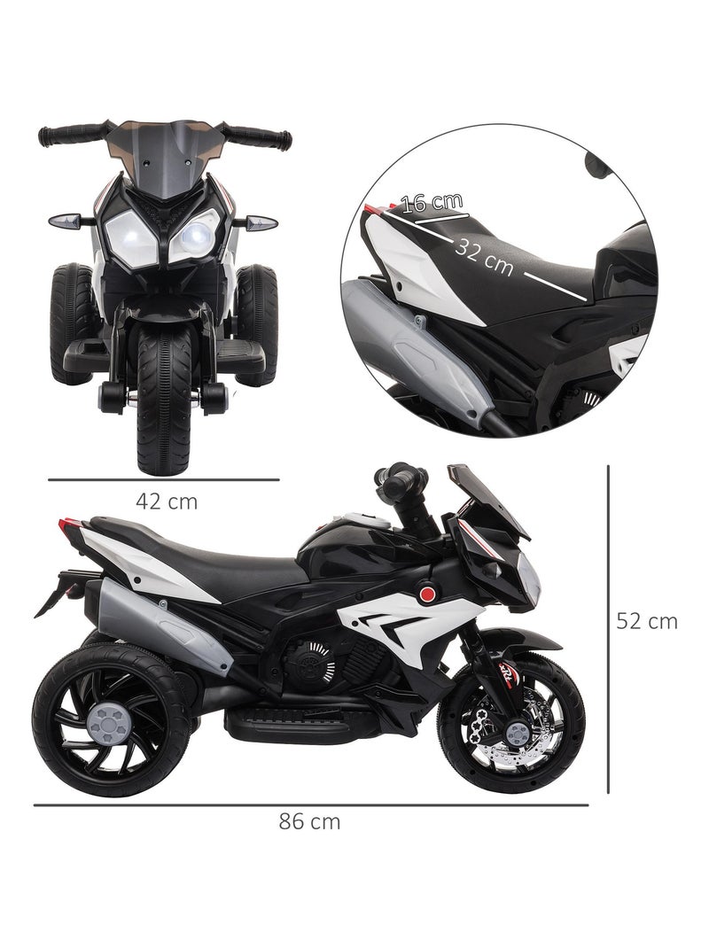 Moto électrique pour enfants 3 roues Noir - Kiabi