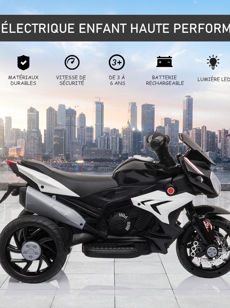 Moto électrique pour enfants 3 roues Noir - Kiabi