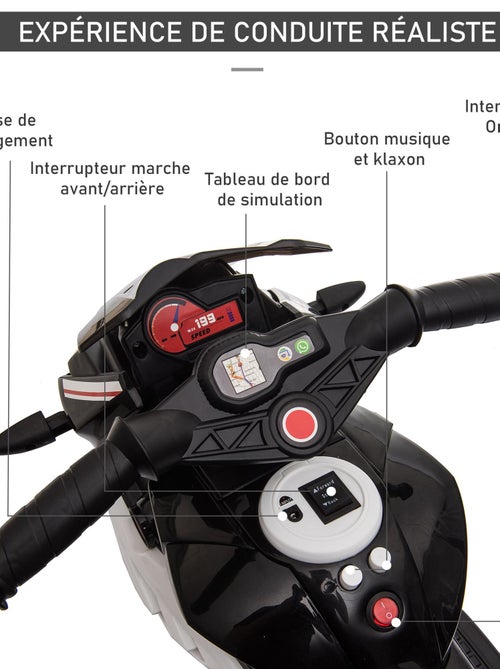 Moto électrique pour enfants 3 roues - Kiabi