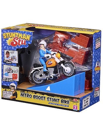 Moto nitro boost - bandai - stuntman stu - coss8201