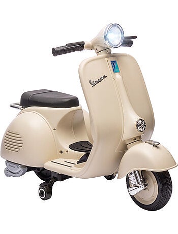 Moto scooter électrique enfant licence officielle vespa 5 km/h max.