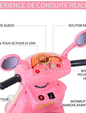 Moto scooter électrique pour enfants