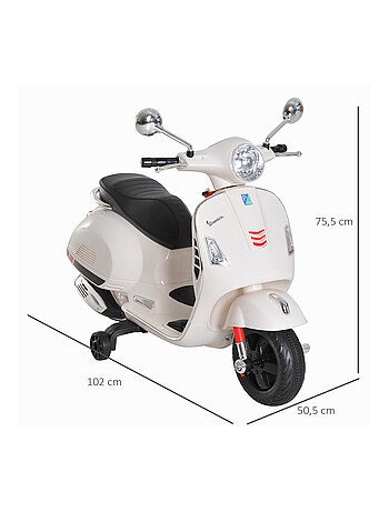 Moto scooter électrique Vespa pour enfants