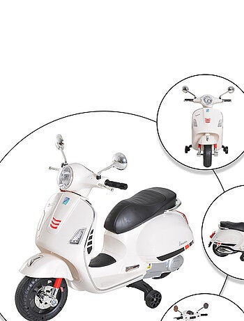 Moto scooter électrique Vespa pour enfants