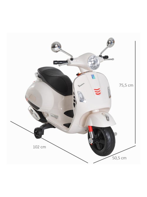 Moto scooter électrique Vespa pour enfants - Kiabi