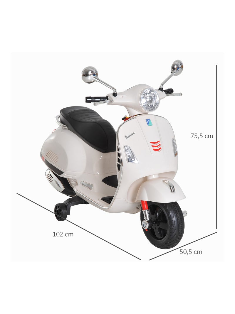Moto scooter électrique Vespa pour enfants Blanc Blanc - Kiabi