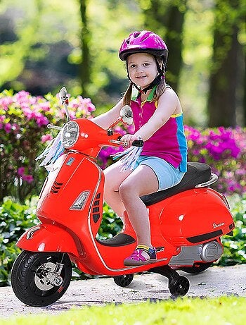 Moto scooter électrique Vespa pour enfants