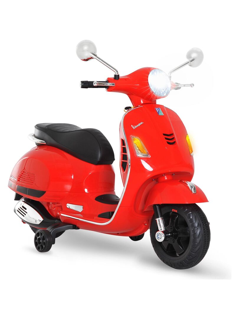 Moto scooter électrique Vespa pour enfants - Rouge - Kiabi - 129.89€