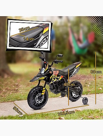 Motocross électrique enfant licence officielle aprilia rx 125 max. 6 km/h