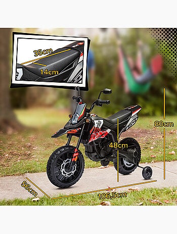 Motocross électrique enfant licence officielle aprilia rx 125 max. 6 km/h