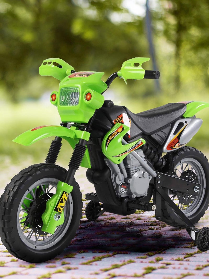 Motocross électrique pour enfants 6 V Vert - Kiabi
