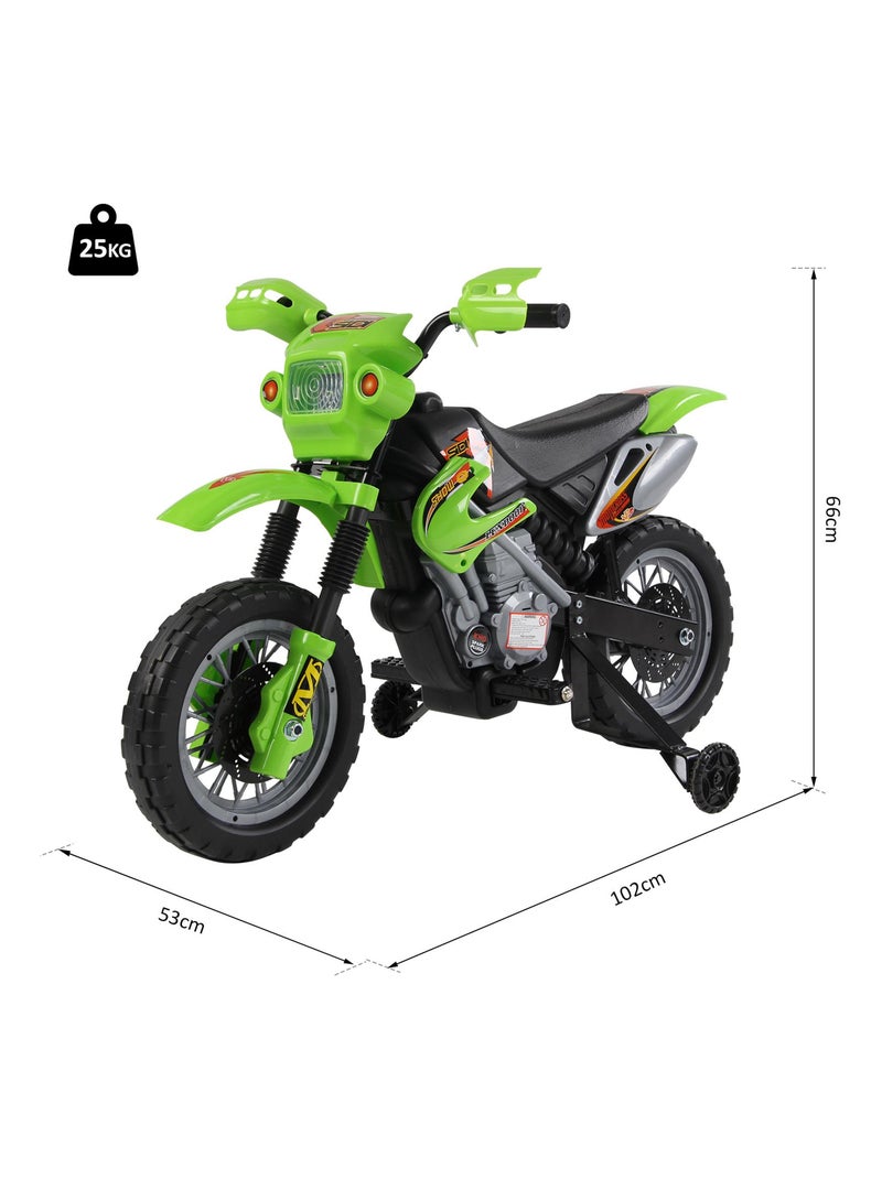 Motocross électrique pour enfants 6 V Vert - Kiabi