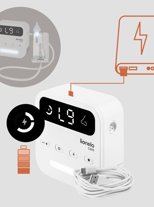 Mouche-bébé électrique LIONELO BabyAir Flow - 9 niveaux de réglage - 3 x Embouts - Silencieux - Kiabi Mouche-bébé électrique LIONELO BabyAir Flow - 9 niveaux de réglage - 3 x Embouts - Silencieux - Kiabi