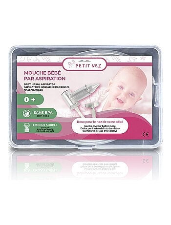 MOUCHE BEBE PETIT NEZ - EMBOUT EN SILICONE DOUX