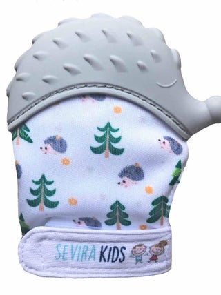 Moufle de dentition en silicone alimentaire, Hérisson SEVIRA KIDS