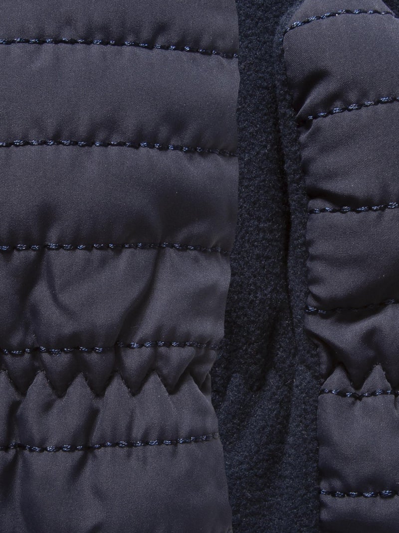 Gants 2/4 Ans En Polaire,doublés Imitation Fourrure, Relié