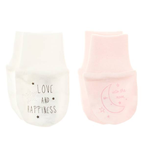 Moufles Anti Griffures Bebe Garcon Blanc Rose Kiabi 3 00