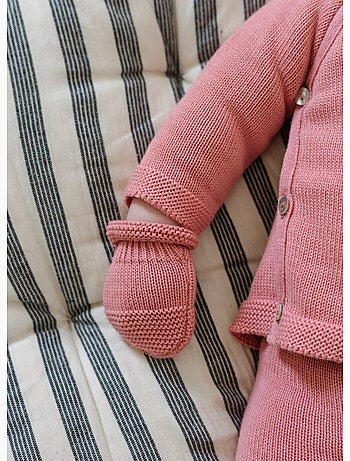 Moufles bébé en coton - collection «petits chats»