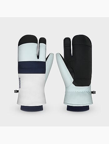 Moufles de ski 3 doigts homme et femme glisse