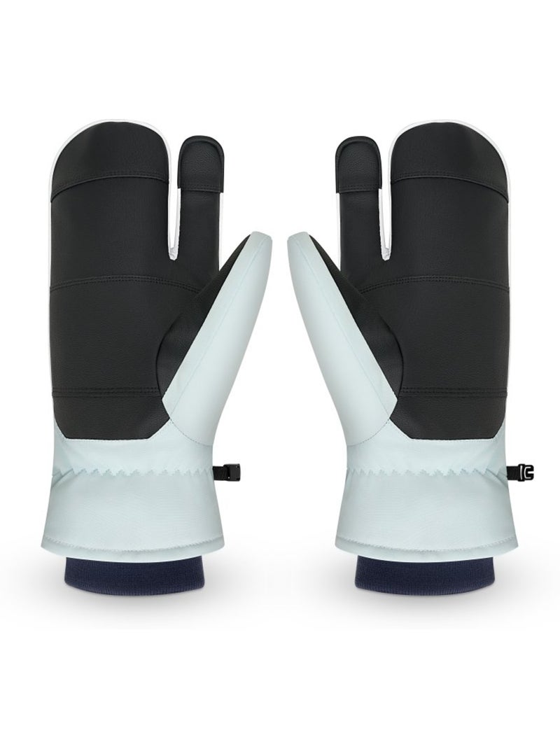 Moufles de ski 3 doigts homme et femme glisse light Bleu - Kiabi