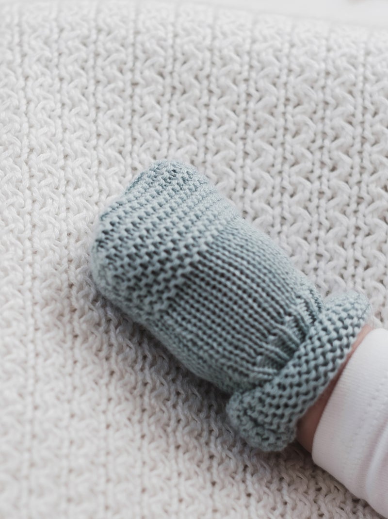 Moufles en coton Vert - Kiabi