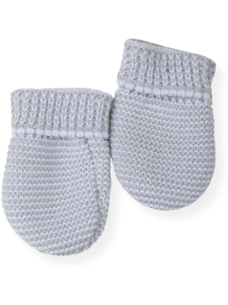 Moufles en tricot Gris - Kiabi