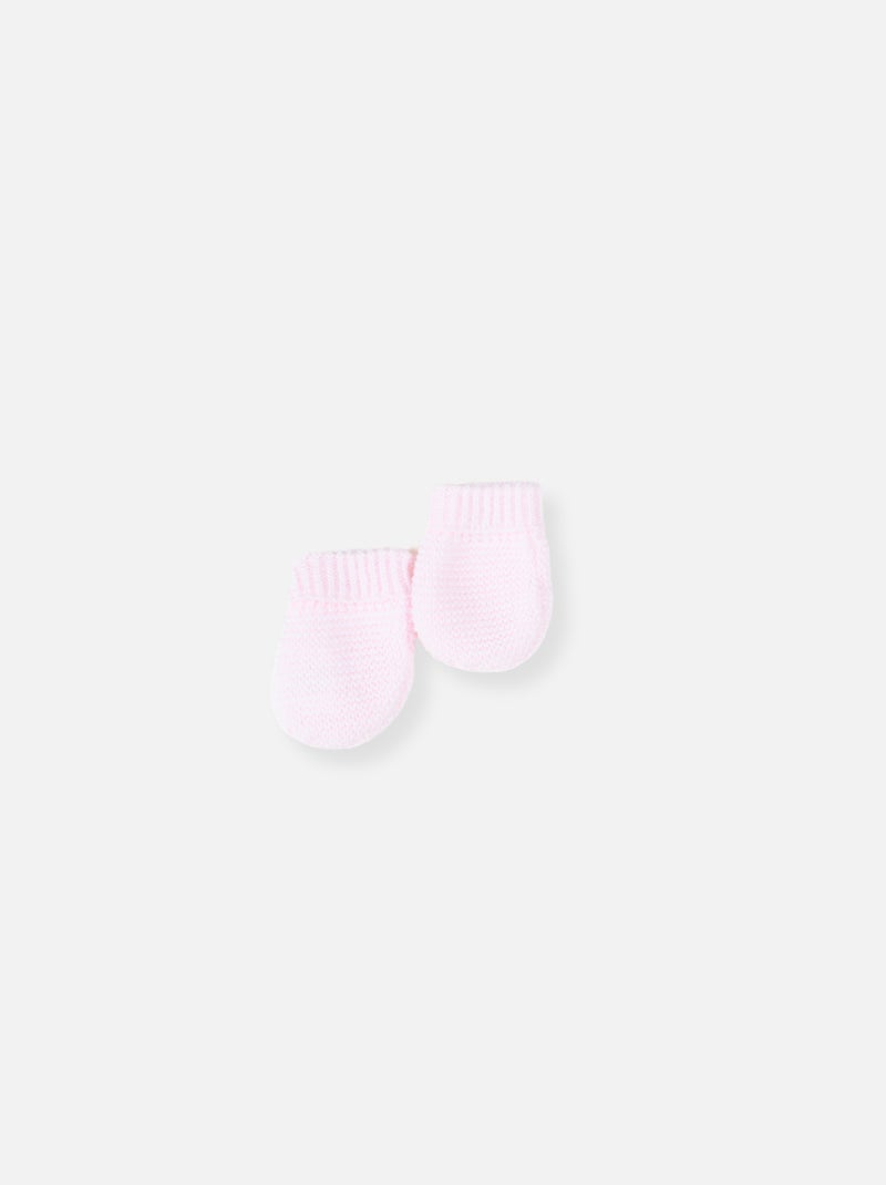 Moufles en tricot Rose - Kiabi