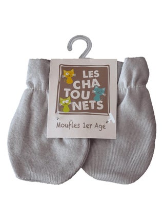 Moufles gris LES CHATOUNETS